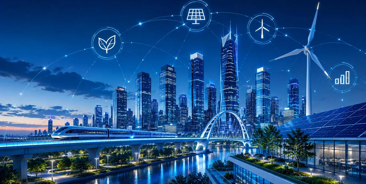 Ciudad sustentable con tecnología y energías renovables